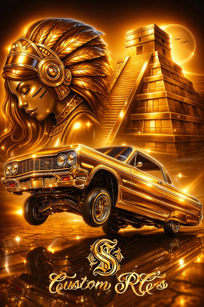 Silva's Custom RC's - Aztec Gold Lowrider T-Shirt
